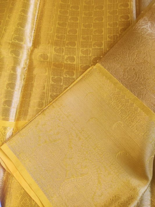 Antique Gold Tissue Saree