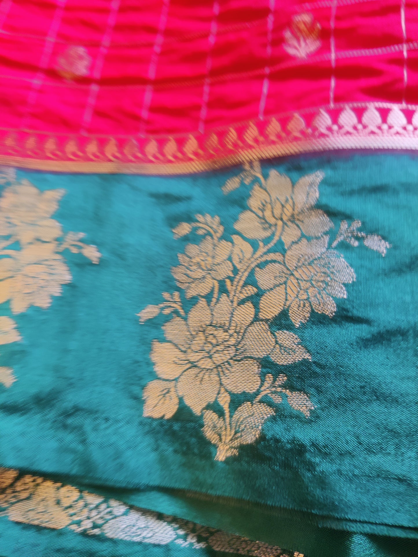 Nandini Banarasi Check Saree