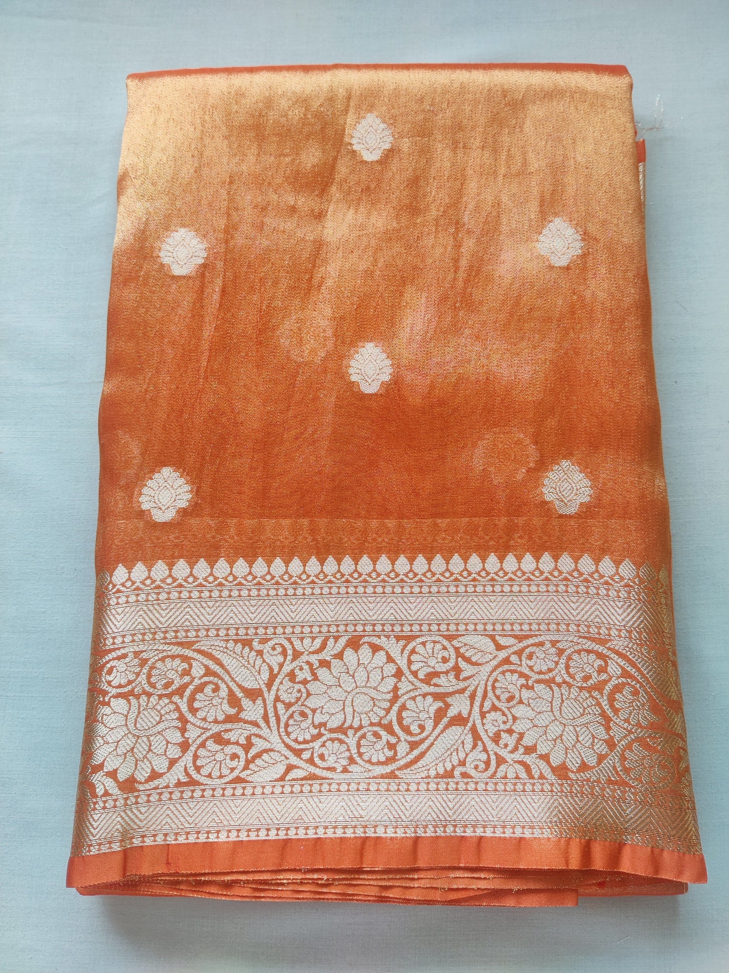 Kavya Banarasi Tissue Saree Dual Tone