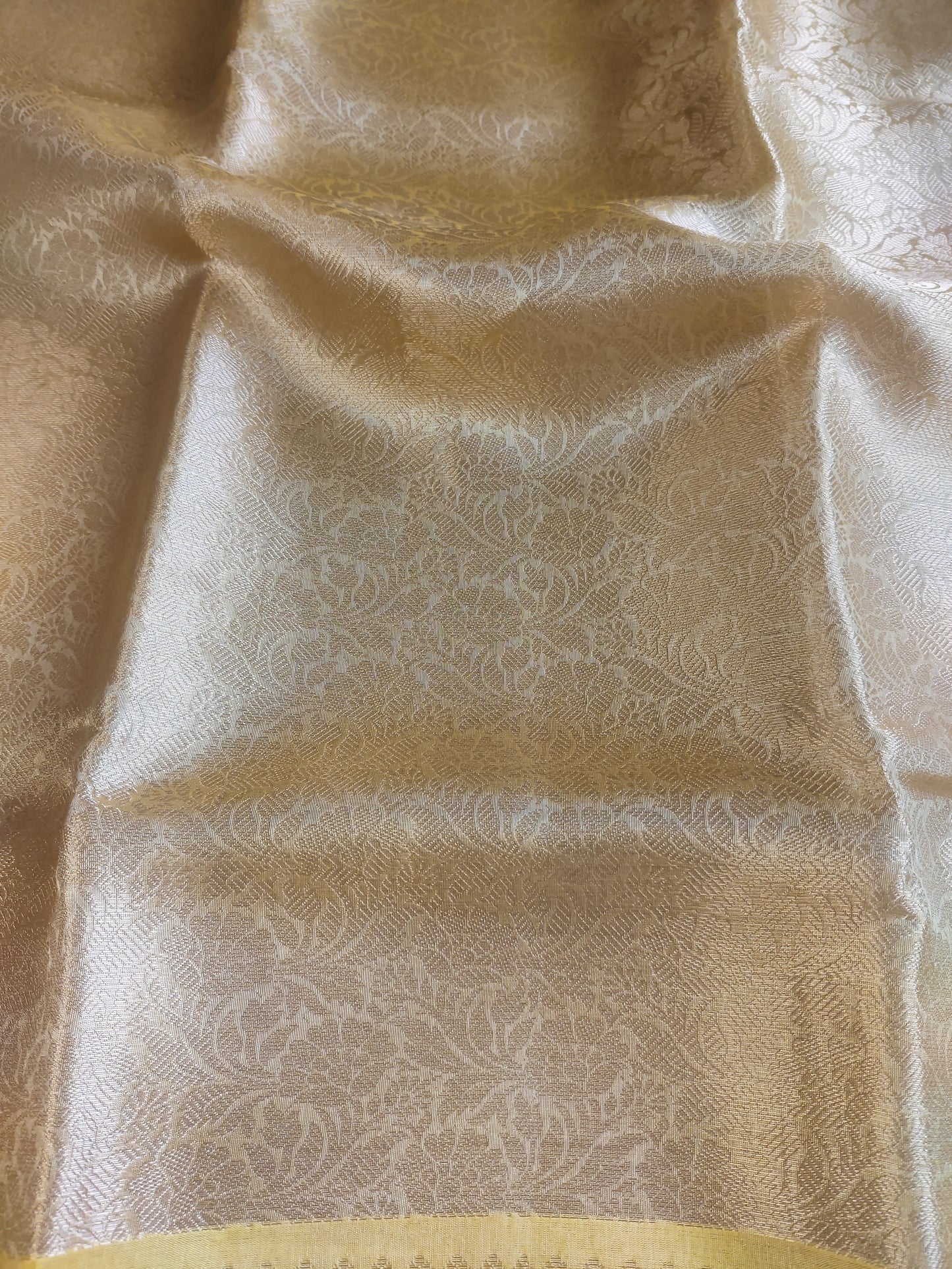 Antique Gold Tissue Saree