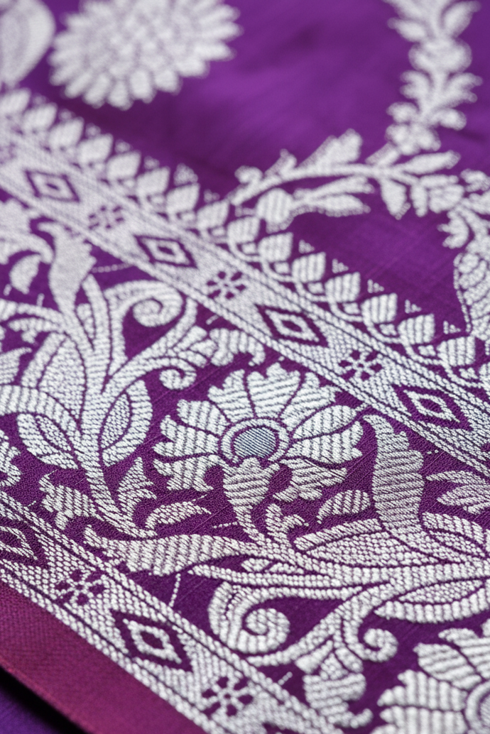 Floral Jaal Banarasi Saree