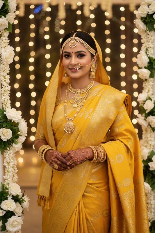 Trisha Banarasi Mashru Silk Saree
