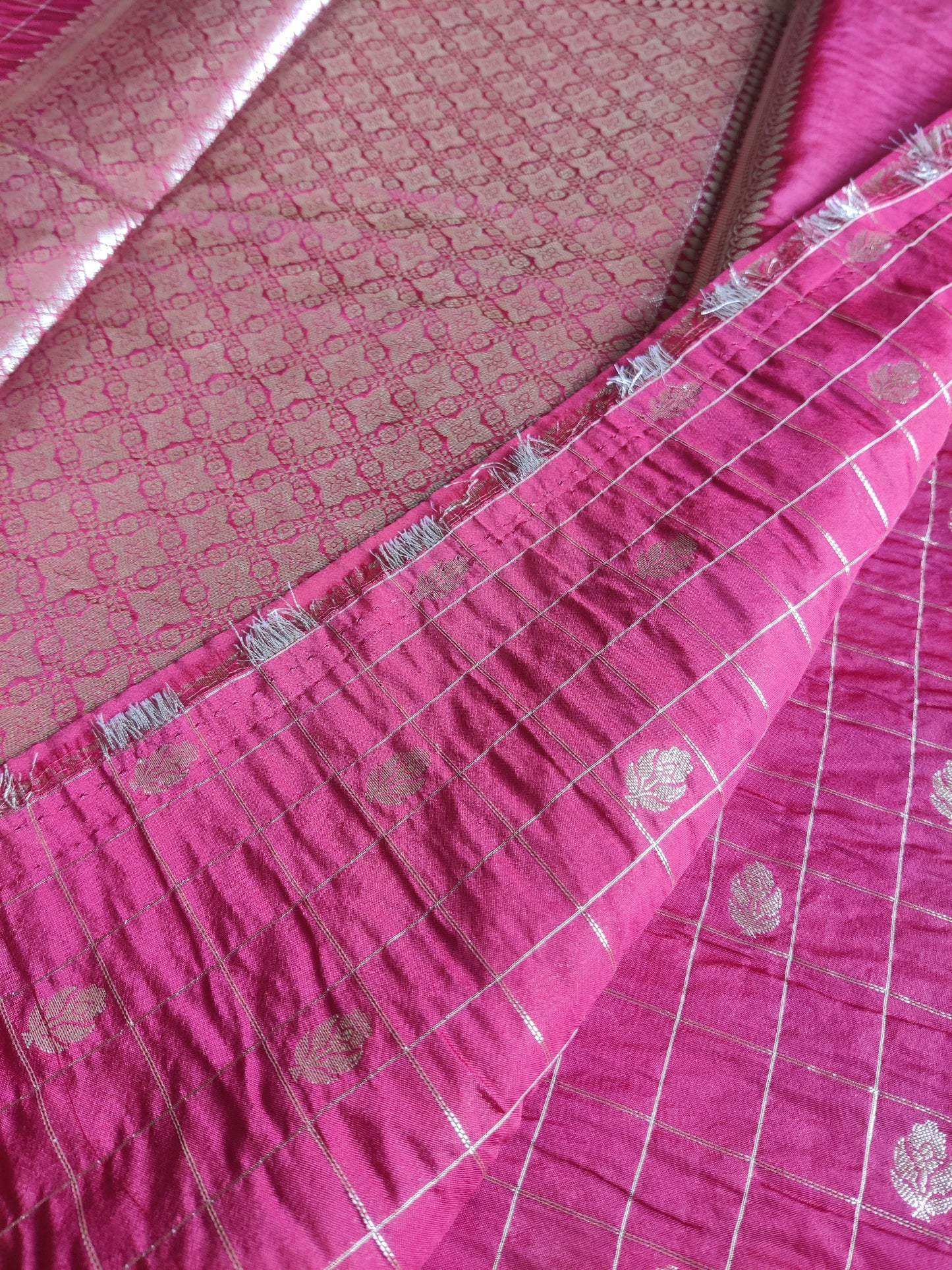Nandini Banarasi Check Saree