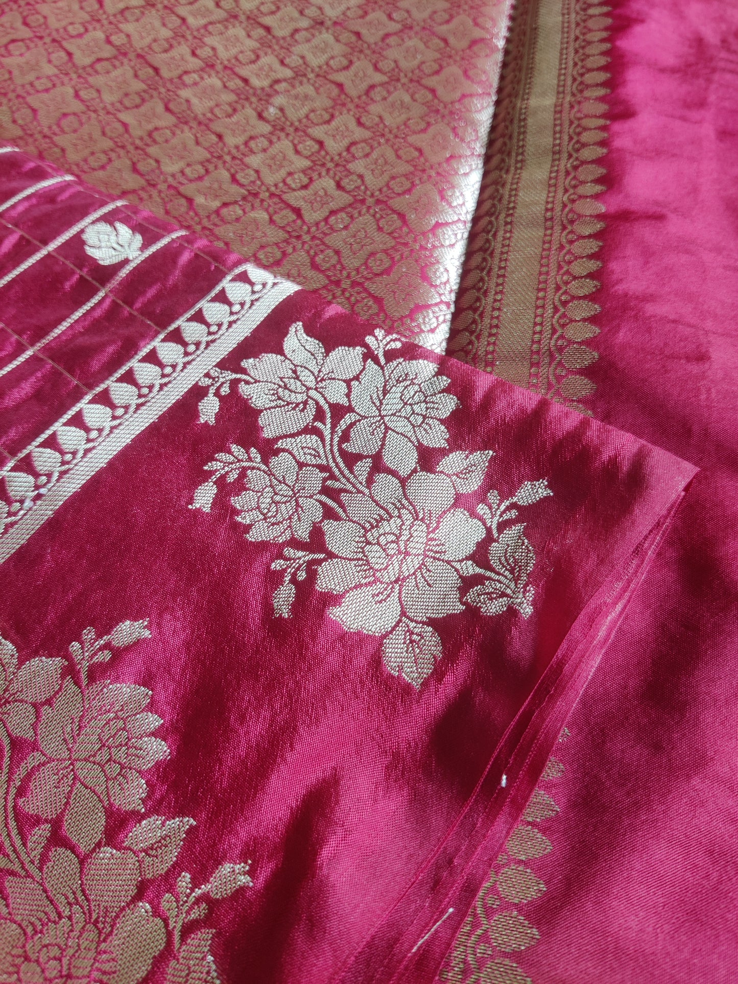 Nandini Banarasi Check Saree