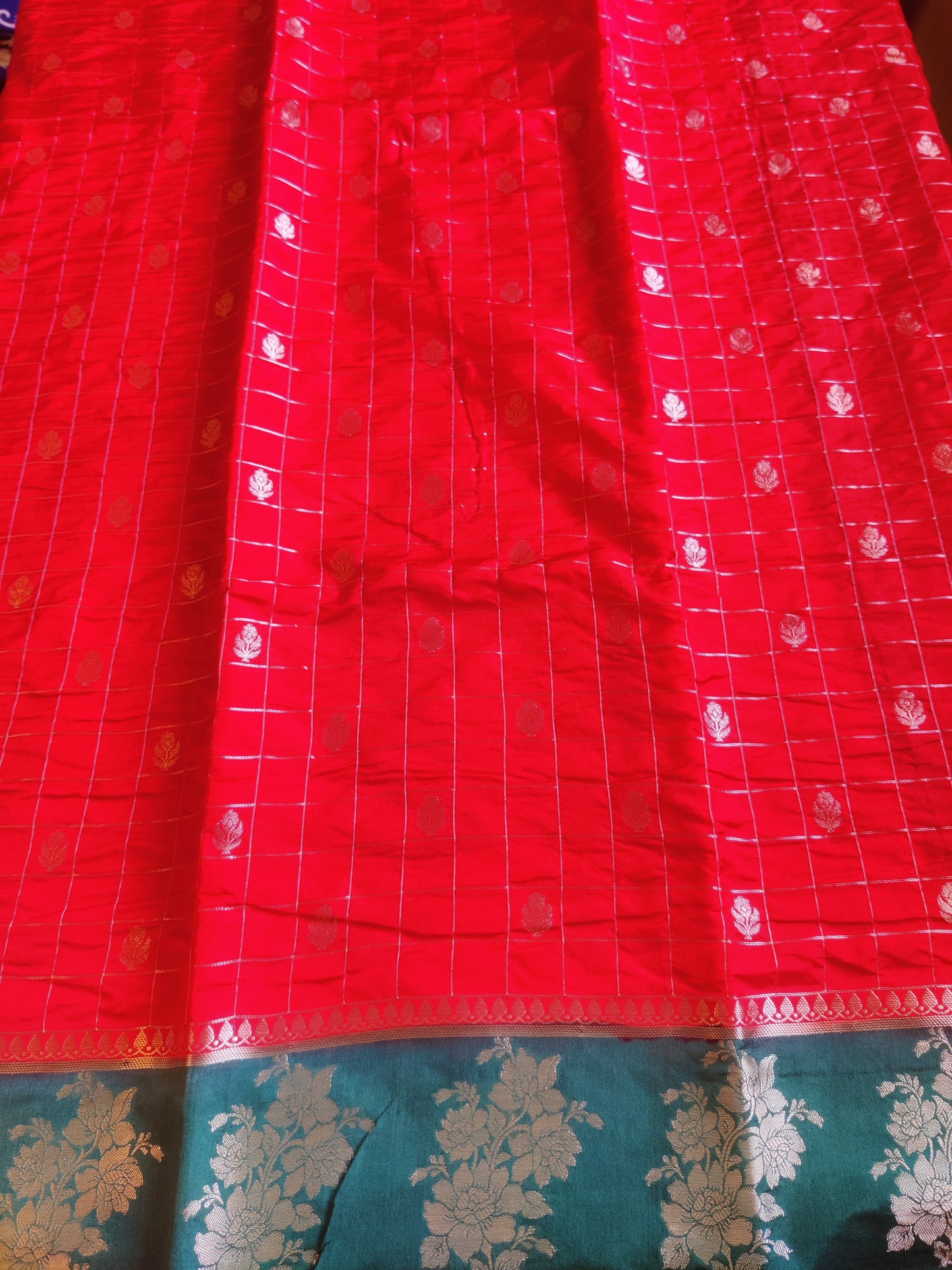 Nandini Banarasi Check Saree