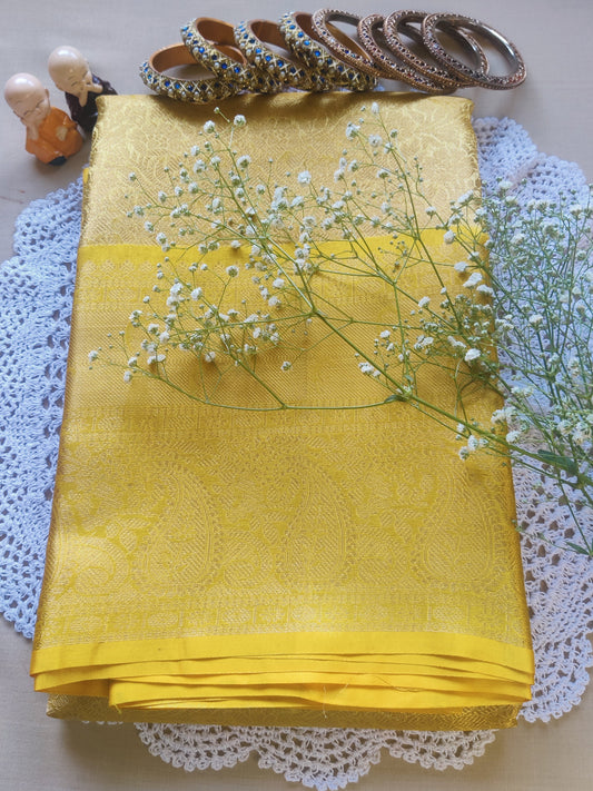 Antique Gold Tissue Saree